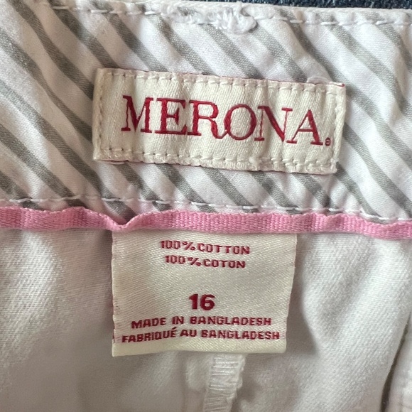 Merona White Shorts Women's Plus Size 16 - Picture 4 of 4